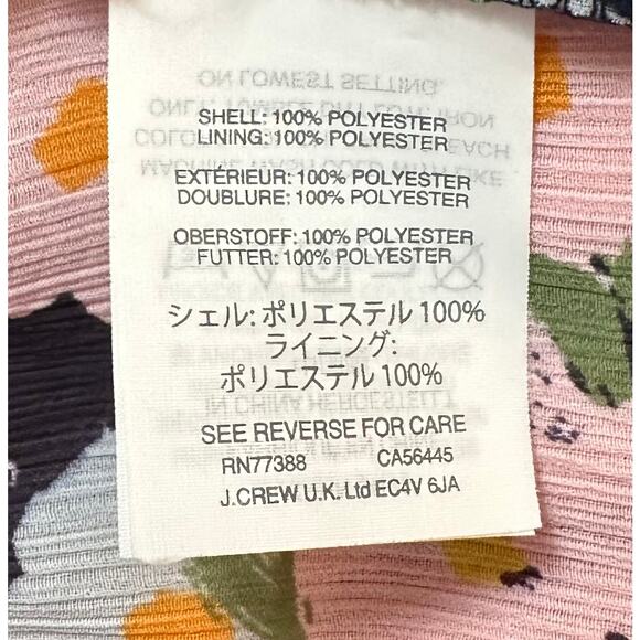 2/$30 J. Crew Mercantile Drapey Tie Front Dress French Floral Blossom Size M - Picture 10 of 12